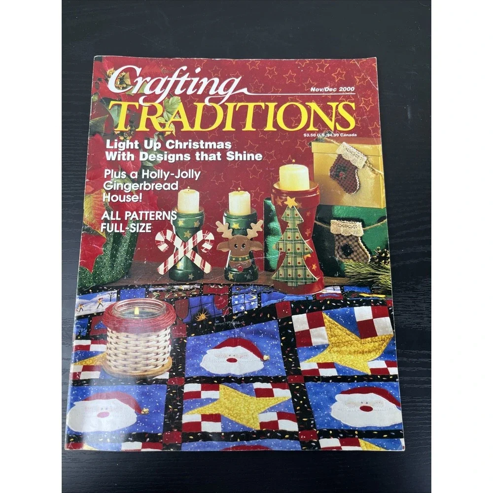 Crafting Traditions Nov Dec‎ 2000 Holiday Crafts Sewing Patterns Magazine